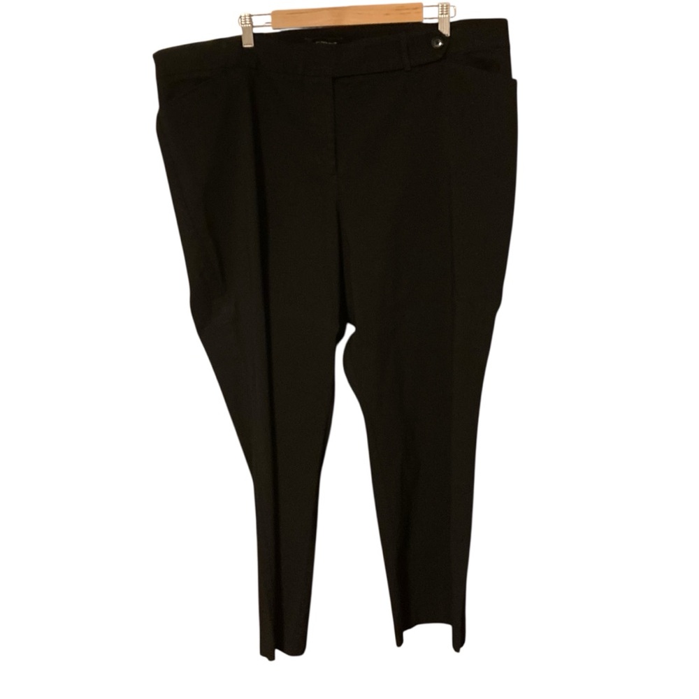Lane Bryant 28 Petite women’s Black dress Pants trousers stretchy work pockets